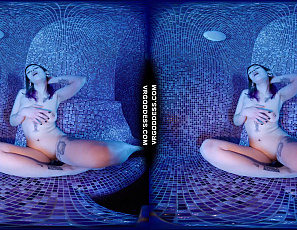 012625_sam_bangs_herself_out_with_a_really_thick_glass_dildo_in_the_hot_sauna
