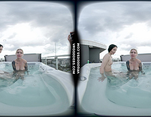 042625_double_dildo_lesbian_sex_in_the_rooftop_jacuzzi_with_matty_mila_perez_and_cheri