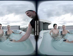 042625_double_dildo_lesbian_sex_in_the_rooftop_jacuzzi_with_matty_mila_perez_and_cheri