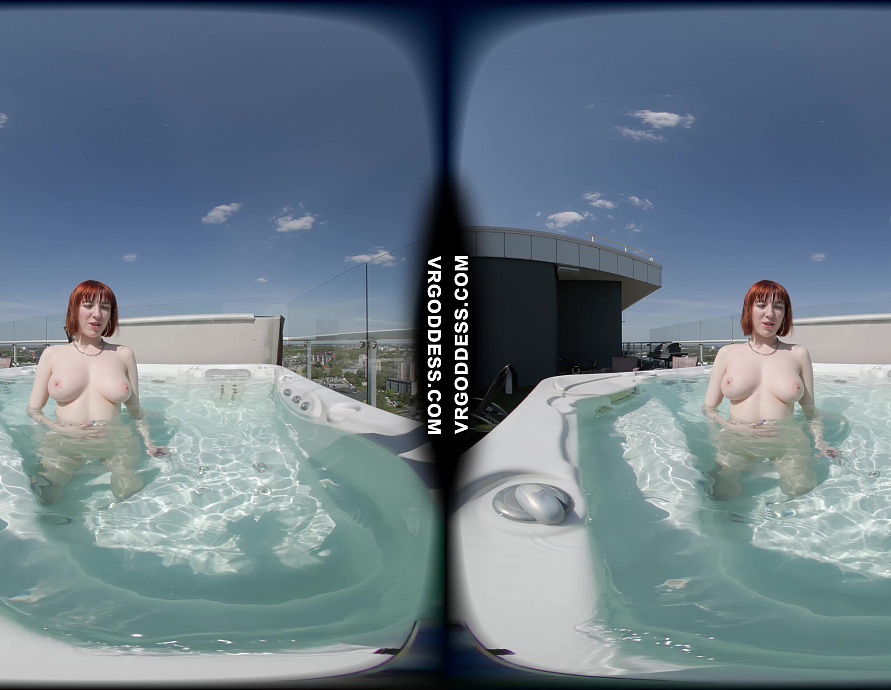 Lily Mays Behind the Scenes Rooftop Jacuzzi Masturbating Underwater