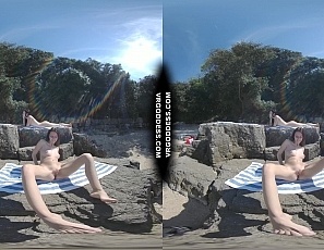 062324_rebeka_ruby_risky_nude_beach_dildo_masturbating_on_vacation_nude_girls_background