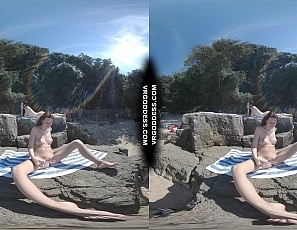 062324_rebeka_ruby_risky_nude_beach_dildo_masturbating_on_vacation_nude_girls_background