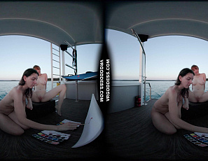 082224_lily_mays_and_rebeka_ruby_painting_eachothers_pussies_while_boating_on_vacation_together