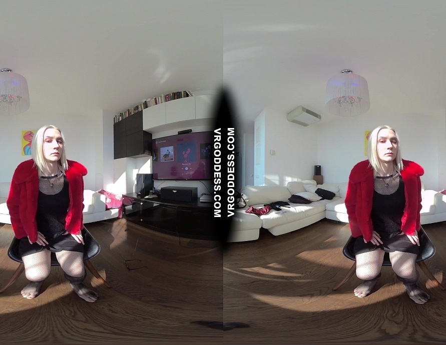 Hot Blonde Female Dj Ingrida Sexy Striptease Dildo Masturbating on Chair