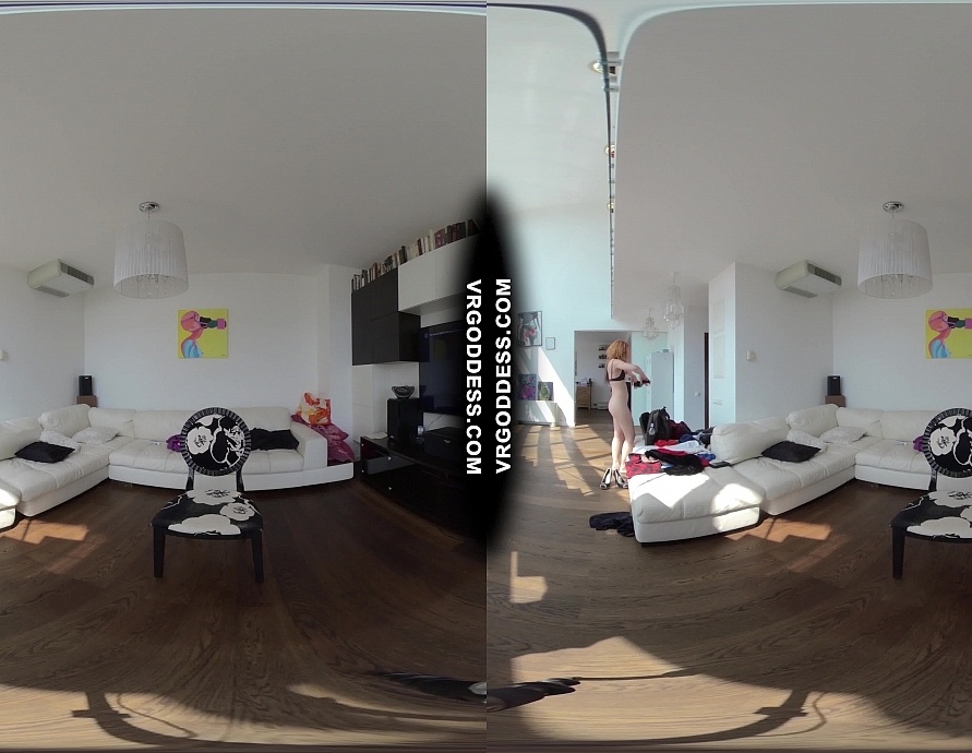 Miss Pussycat Stripping Rabbit Dildoing Gorgeous Redhead Lea